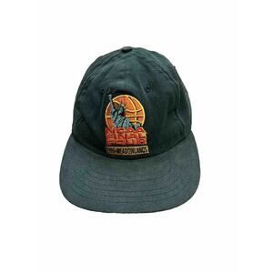 Vintage 90s GNA NCAA Final Four 1996 Meadowlands CBS Sports Leather Strap Hat